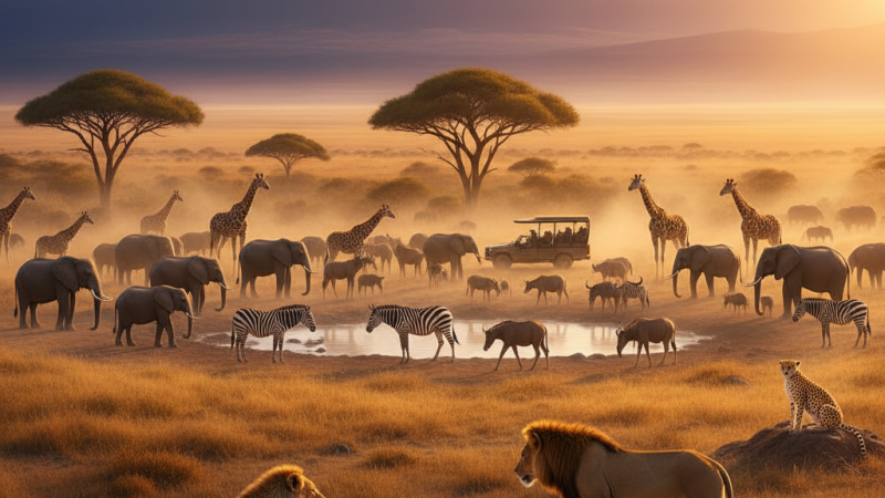 Safari en tanzanie : à la rencontre des grands animaux de la savane