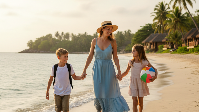 Vacances en famille monoparentale : nos conseils pour partir sans stress